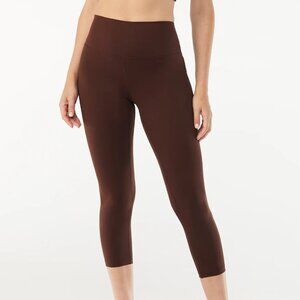 Sofia by Sofia Vergara Brown 23" Crop Leggings Size M
